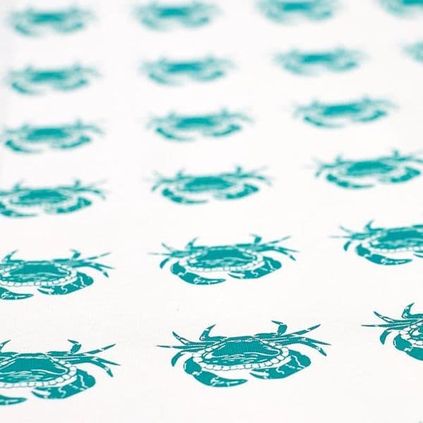 Crab Tea Towel in Blue | Cotton Tea Towel | Sophie Mutter