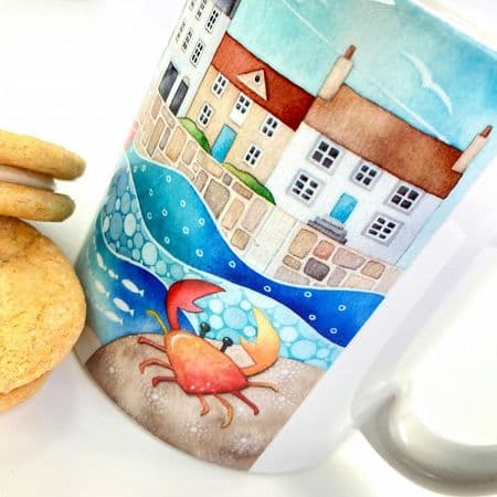 Crail Harbour & Crab Mug