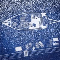 Cromer Crab Boat Linocut Print | Chris Taylor
