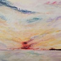 Cudden Point Sunset  | Original Painting | David Raine