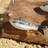 Curlew Fishing | Wooden Bird Carving