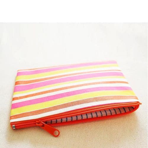 Deckchair Striped Zip Pouch