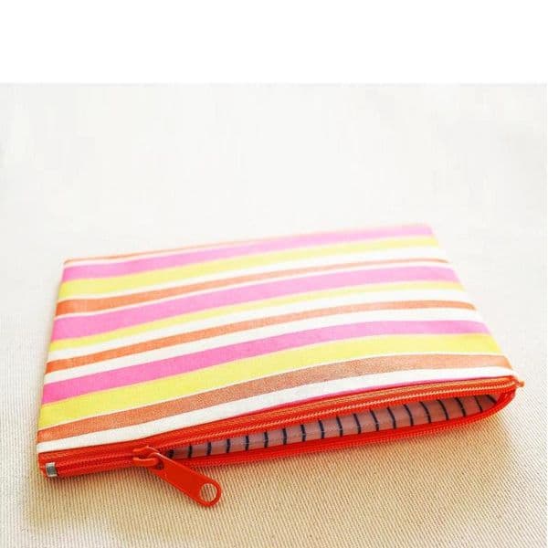 Deckchair Striped Zip Pouch