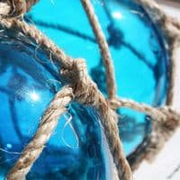 Turquoise Glass Fishing Float | Turquoise Blue | Wall Hanging