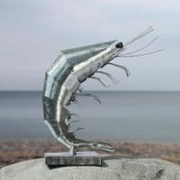 Decorative Tin Prawn| Metal Prawn | Model Prawn