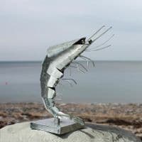 Decorative Tin Prawn| Metal Prawn | Model Prawn