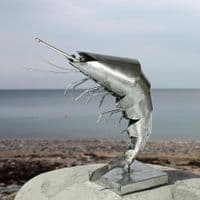 Decorative Tin Prawn| Metal Prawn | Model Prawn
