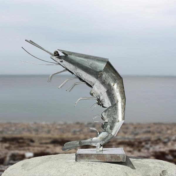 Decorative Tin Prawn| Metal Prawn | Model Prawn