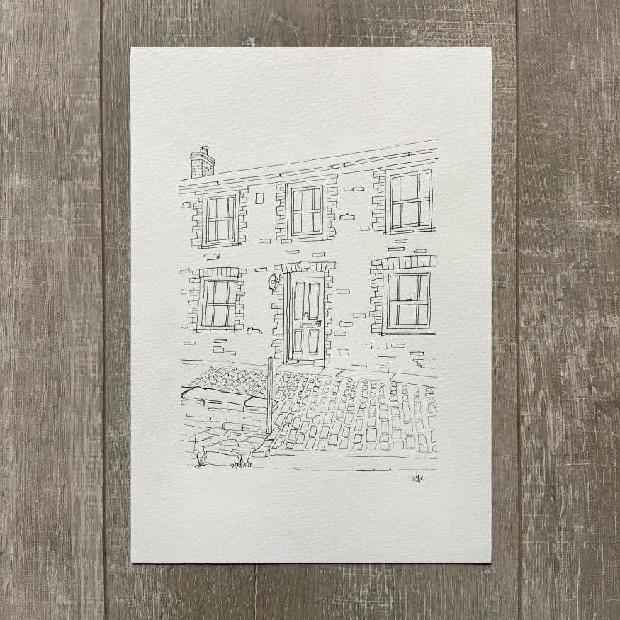 Doc Martins House – Original Hand Drawn Illustration