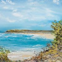 Down to the Sea, Gwithian Towans Print | Art Print | Gail Morris