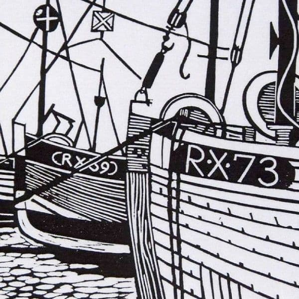 Drawn Up | Linocut | Lino Print