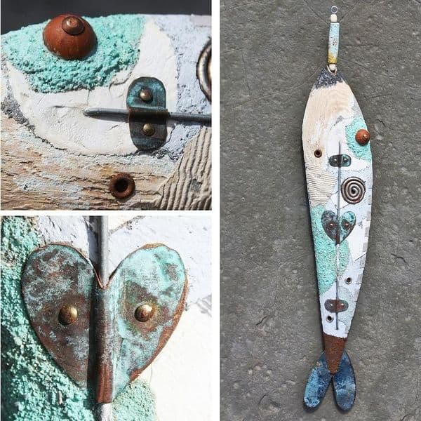 Driftwood Fish Heart Design | Laurence Henry