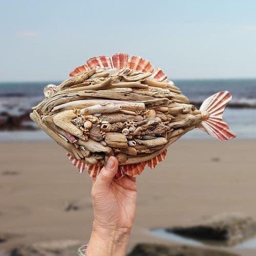 Driftwood Fish Wall Hanging