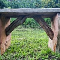 Driftwood Garden Bench | Rustic Outdoor Furniture | Julia Horberry