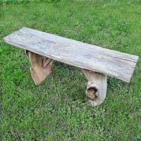 Driftwood Garden Bench | Rustic Outdoor Furniture | Julia Horberry