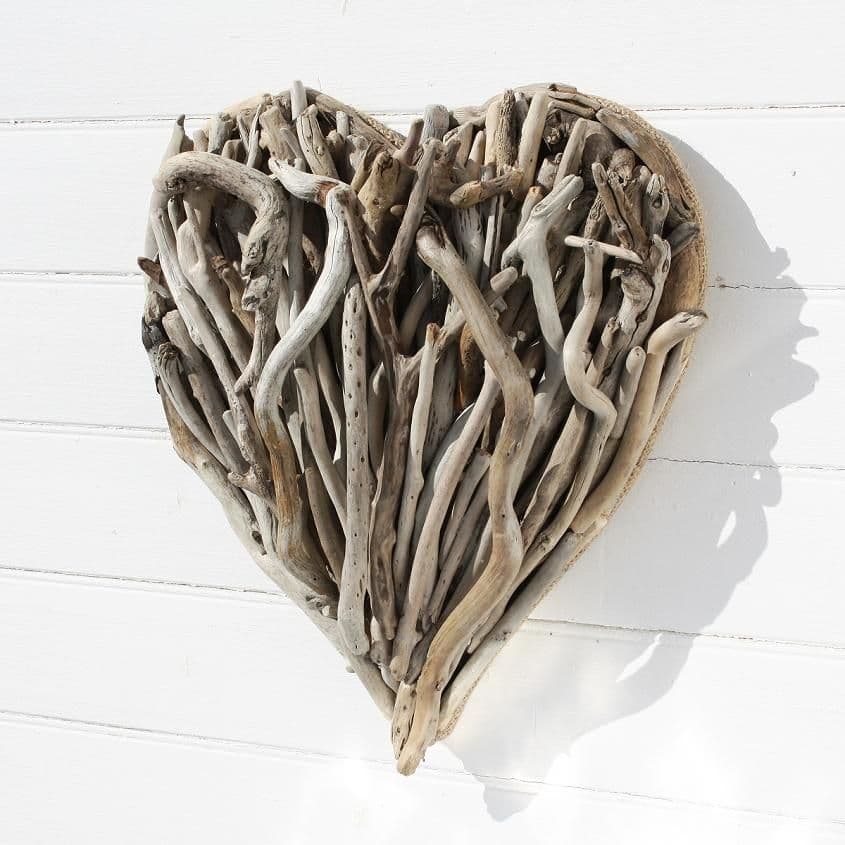 Driftwood Heart Wall Hanging Decorative Driftwood