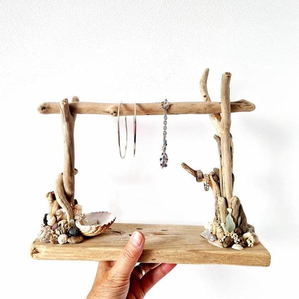 Driftwood Jewellery Hanging Stand | Rachel White