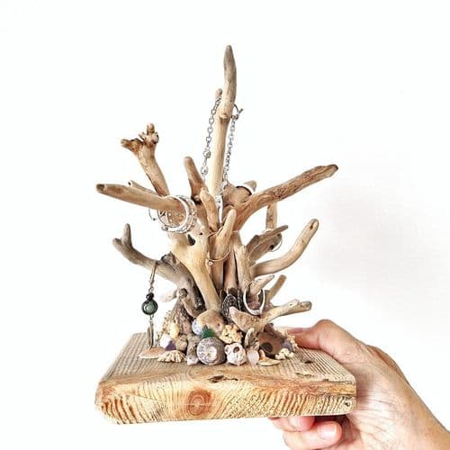 Driftwood Jewellery Tree Stand