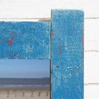 Driftwood Mirror Blue | Wall Mirror | Coastal Mirror