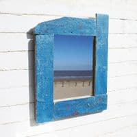 Driftwood Mirror Blue | Wall Mirror | Coastal Mirror