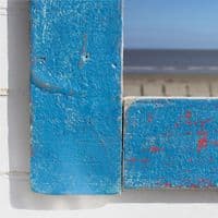 Driftwood Mirror Blue | Wall Mirror | Coastal Mirror