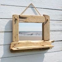 Driftwood Mirror Hive Beach | Wall Mirror | Coastal Mirror