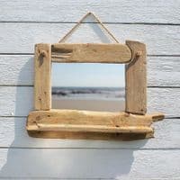 Driftwood Mirror Hive Beach | Wall Mirror | Coastal Mirror
