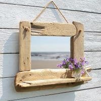 Driftwood Mirror Hive Beach | Wall Mirror | Coastal Mirror