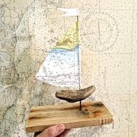 Driftwood Sailboat | Barry Harbour, Wales| Rachel White