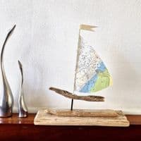Driftwood Sailboat | Brean, Somerset  | Rachel White