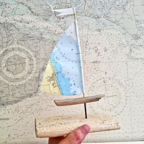 Driftwood Sailboat - Chapel St Leonards