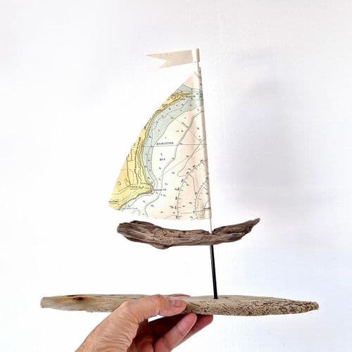 Driftwood Sailboat - Durlston Bay, Dorset