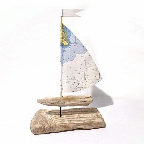Driftwood Sailboat - Falmouth and Pendennis Castle