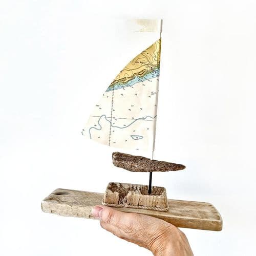 Driftwood Sailboat - Lyme Regis