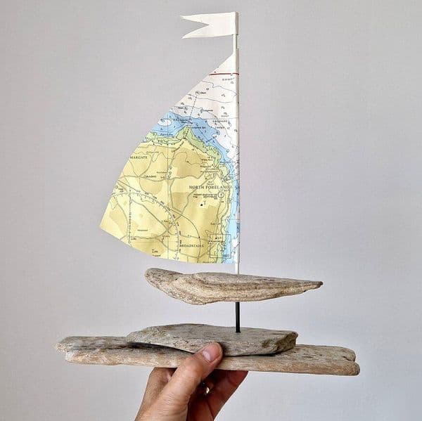 Driftwood Sailboat | Margate and Broadstairs, Kent | Rachel White
