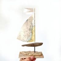 Driftwood Sailboat | Newquay, Cornwall | Rachel White