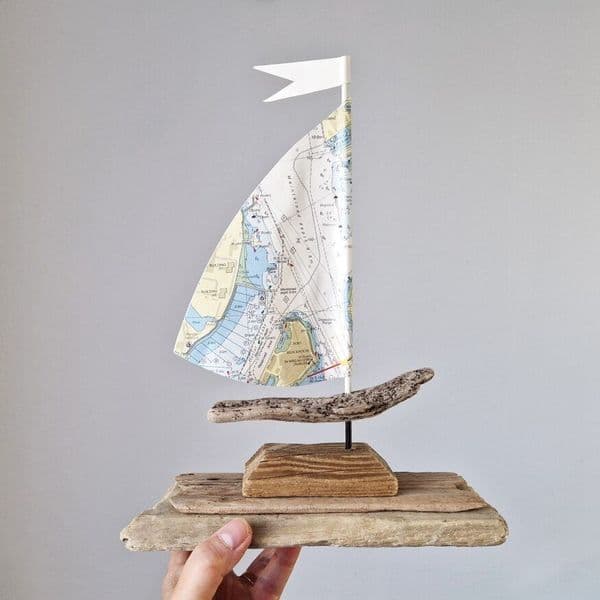 Driftwood Sailboat | Falmouth and Pendennis Castle | Rachel White