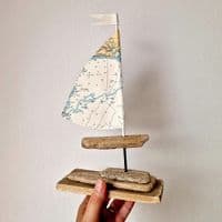 Driftwood Sailboat | Poole & Christchurch Bay | Rachel White