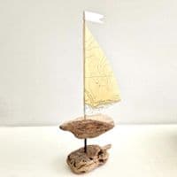 Driftwood Sailboat | Ringstead Bay, Dorset  | Rachel White