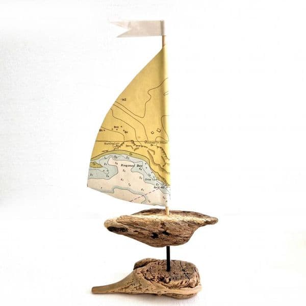 Driftwood Sailboat | Ringstead Bay, Dorset  | Rachel White
