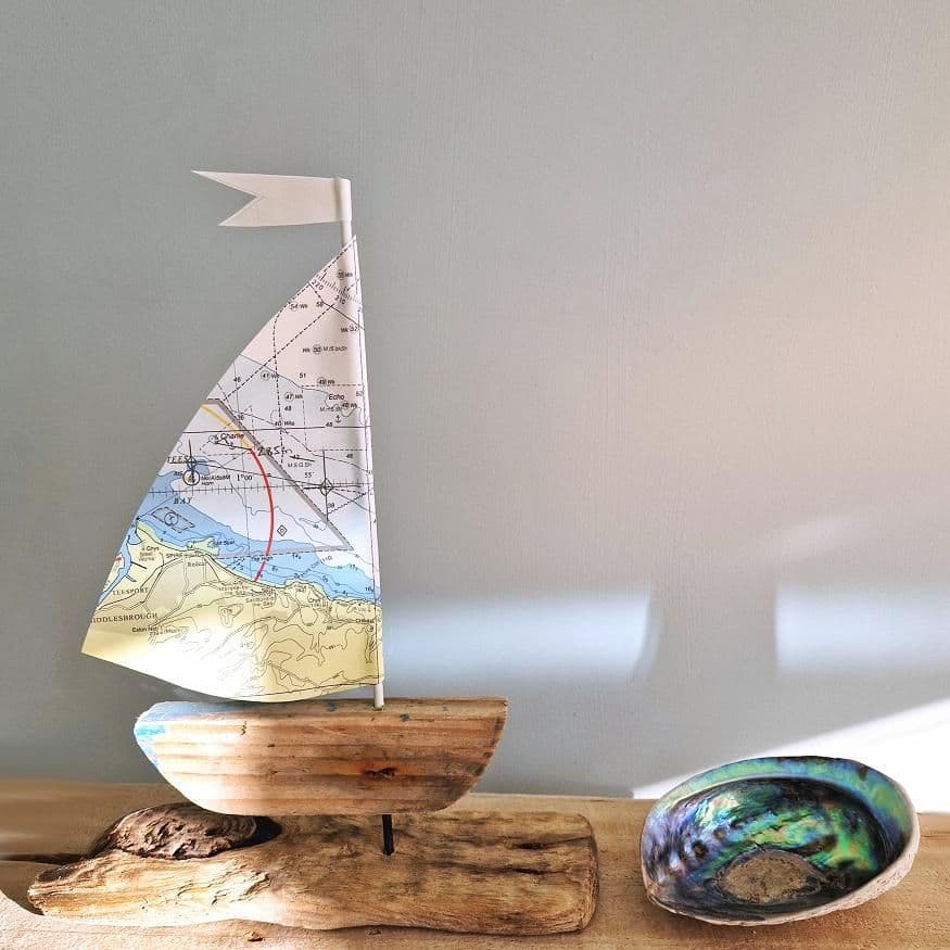 Driftwood Sailboat - Saltburn, Teesside