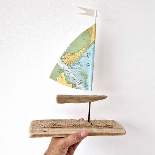 Driftwood Sailboat - Sandbanks, Dorset