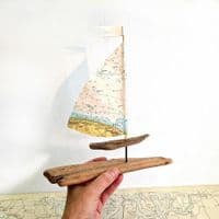 Driftwood Sailboat | Sheringham and Cromer, Norfolk | Rachel White