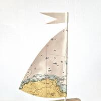 Driftwood Sailboat | St Ives, Cornwall | Rachel White