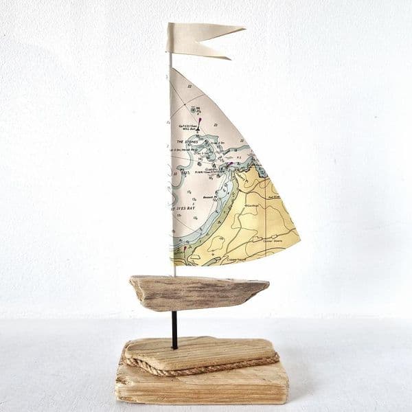 Driftwood Sailboat | St Ives, Cornwall | Rachel White