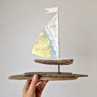 Driftwood Sailboat | Sunderland,  Seaham | Rachel White