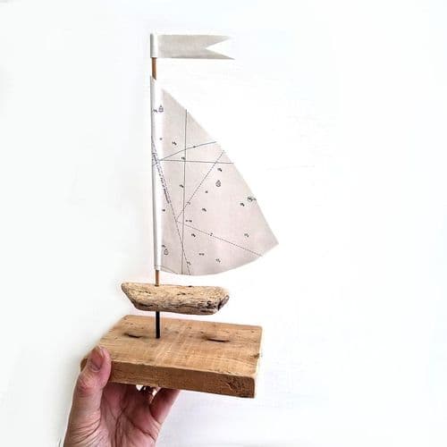 Driftwood Sailboat - Weymouth Bay, Dorset