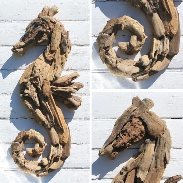 Driftwood Seahorse | Wall Hanging | Coastal Décor