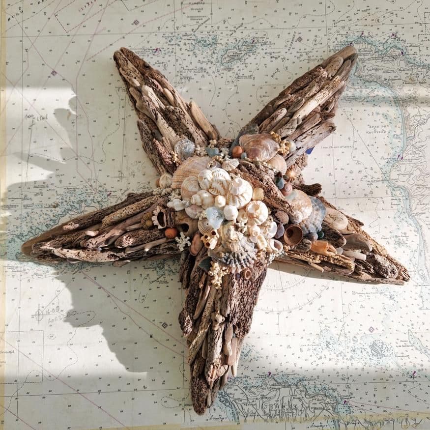 Driftwood Starfish - Large