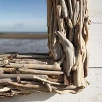 Large Driftwood Stick Mirror Frame | Wall Mirror | Beach Mirror